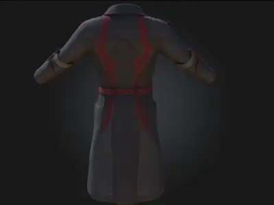 Futuristic Jacket Design Sci-Fi Outerwear Model for Cyberpunk 3D model
