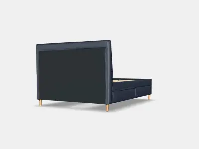 IDANAS Upholstered storage bed Low-poly 3D model