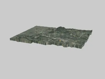 Memphis City Low-poly 3D model