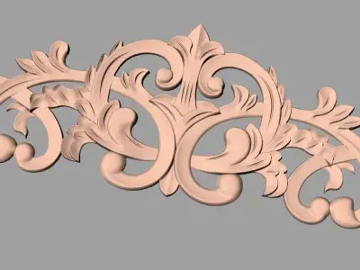 Woodworking CNC Router 3D Relief STL models used for artcam E436 3D model