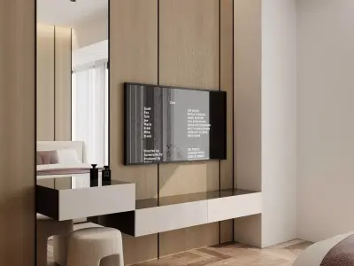 U tower apartment in tashkent Low-poly 3D model