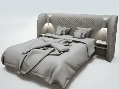 Rochebobois Cherche Midi bed 3D model