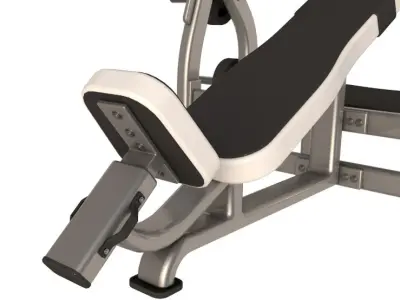 Press Bench barbell collection 3D model