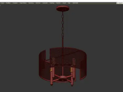 SCOTT S ADDITION CHANDELIER Low-poly 3D model