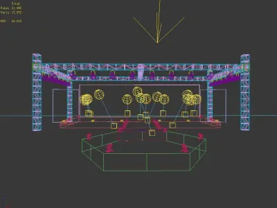 3DS Max 2014 Stage Concert 4 3D model
