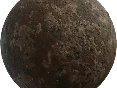 Rocky Dirt With Moss Texture Texture