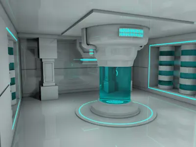 Sci fi Room 3D model 76