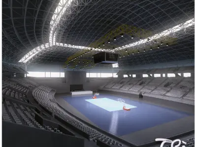 ST JORDI INDOOR PAVILION BCN 3D model