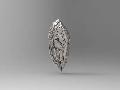 sci-fi fantasy shield 3D print model get