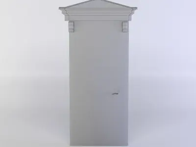 Door wooden Low-poly 3D model purchase
