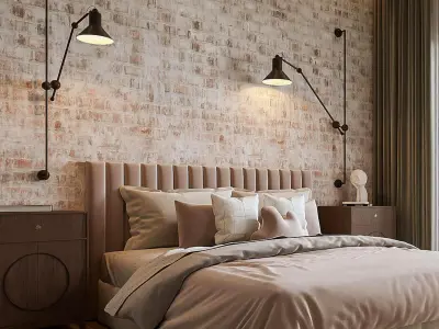 bedroom Industrial style 3D model