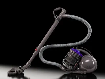 Dyson DC37 vacuum cleaner Low-poly 3D model