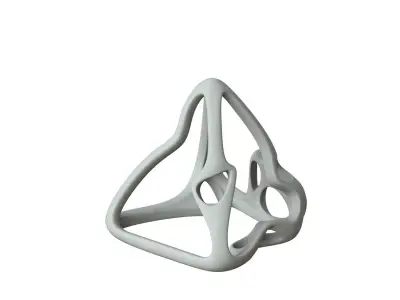 SciFi Cube Object No 62813 Low Poly Shape Low-poly 3D model