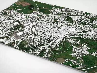 Cityscape Parthenay France 3D model