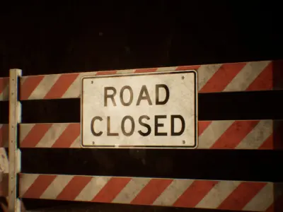 Old Metro Tunnel 20 Assets Low-poly 3D model