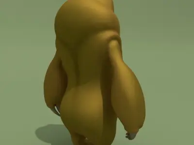 Nice Cartoon Monster Low-poly 3D model