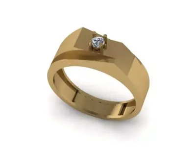 man ring for daimonds 3D print model