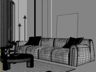 Medieval living room 3D model order