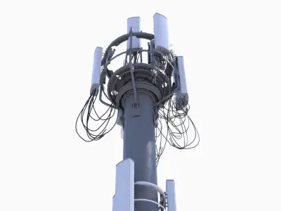 CELL SITE tower  Low-poly 3D model