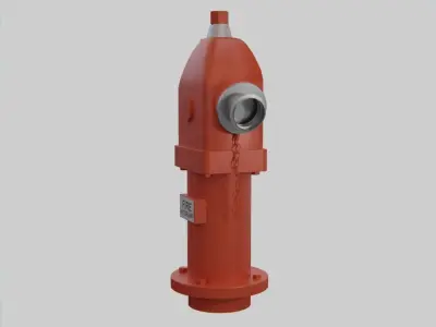 Fire Hydrant 5 - Safety and Emergency Equipment Low-poly 3D model