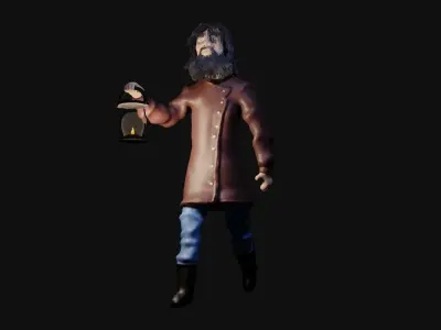 Lanterneiro - Lantern Man 3D model