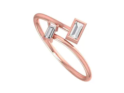 Women Light Weight Band Ring 3D print model 4
