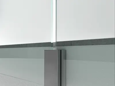 Glass railing-02 3D model