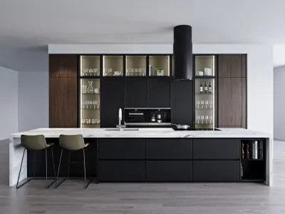 Modern kitchen 12 3D model