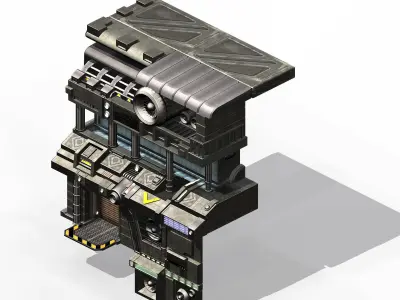 Titan - Small Base - Weapon Shop 03 3D model