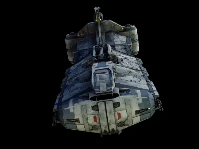Rebel Command Ship Blue Chief and Phoenix Home  - Star Wars 3D model