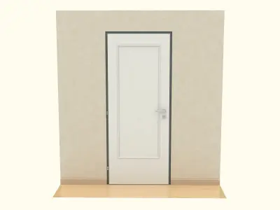 Wooden Door 3D model