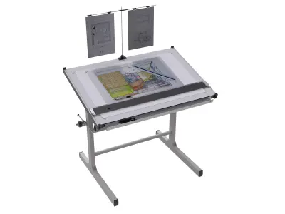 architectural drawing table board 3D model