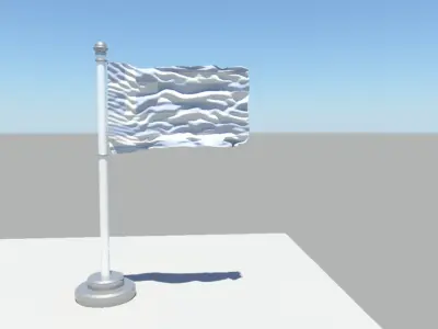 Greece flag 3D model