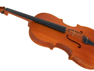 3D Violin model 3D model