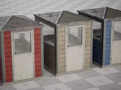 Realistic Cabin Low-poly 3D model
