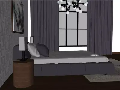 MODERN BEDROOM 3D model