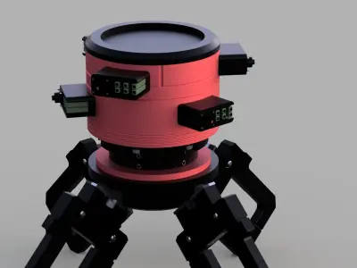 Sci fi security- turret 3D model