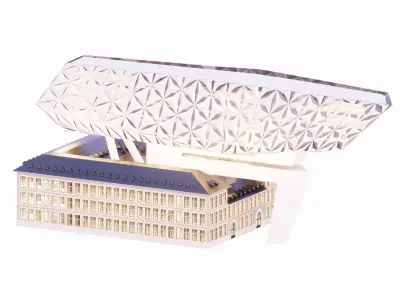 3D High Quality 3D Model Zaha Hadid Project Interpretation 3D model