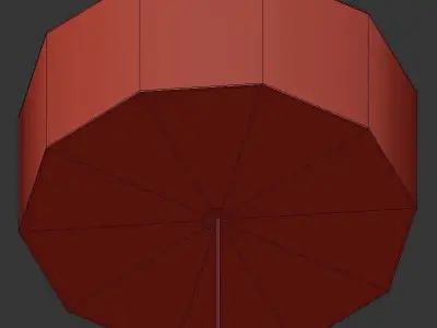 Roulette pendant light - gold 3D model