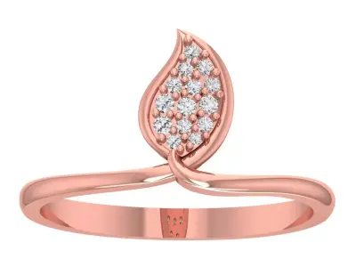 Solitaire Wedding Engagement Band Light Weight Rings 3D print model