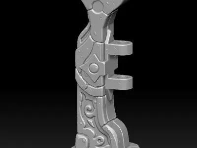 Fantasy fence door 3d print 3D print model