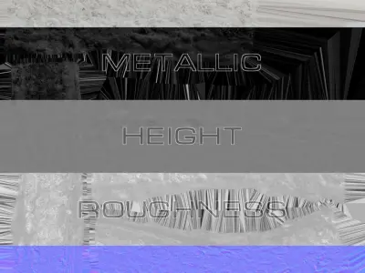 Snow 14 footprints PBR Low-poly 3D model