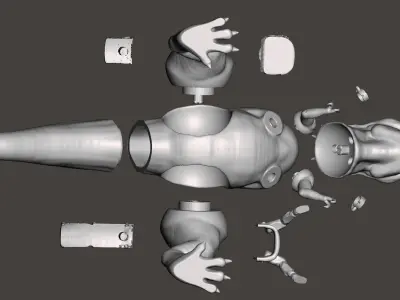 Star Wars Mandalorian Concept Mythosaur Vintage Scale Model 3D print model
