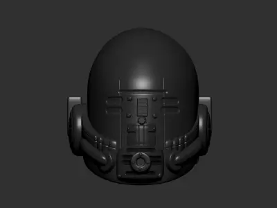 helmet high poly sculpt 3d printable ver 7 3D model 3D model 140