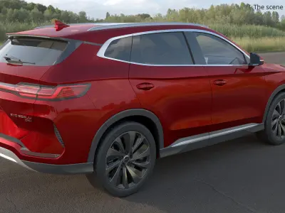  Electric BYD Seal U Urban SUV Red Rigged 