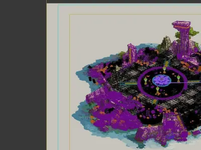 Kasai Buddha Traces forest Asura Magic array 3D model