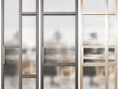 Glas italia door 4 3D model