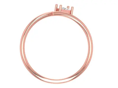 Women Light Weight Band Ring 3D print model 14