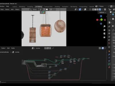 lamp basket  3D model