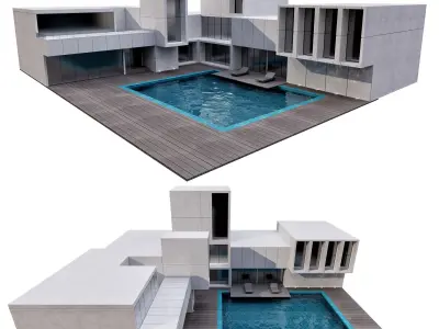 MODERN HOUSE NO15 A 3D model